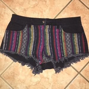 Forever 21 boho jean shorts